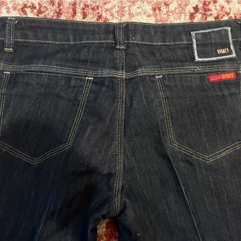 Vintage grey blue/black HWJ denim capri jeans